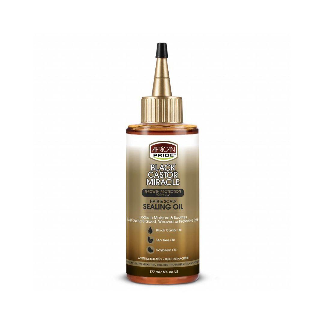 African Pride Black Castor Miracle Hair & Scalp Sealing Oil 6oz