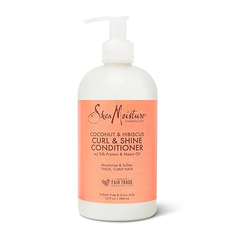 SheaMoisture Curl & Shine Conditioner Coconut & Hibiscus Conditioner 13oz