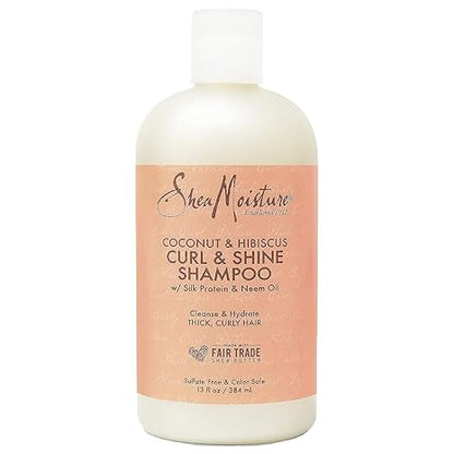 SheaMoisture Curl and Shine Coconut and Hibiscus Shampoo 13oz