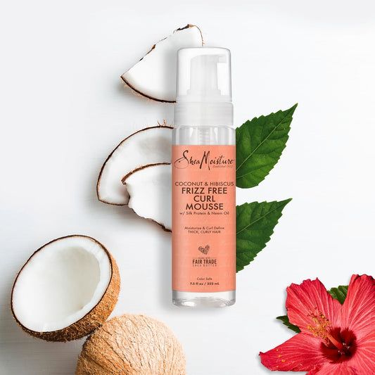 SheaMoisture Coconut & Hibiscus Frizz-Free Curl Mousse 7.5oz