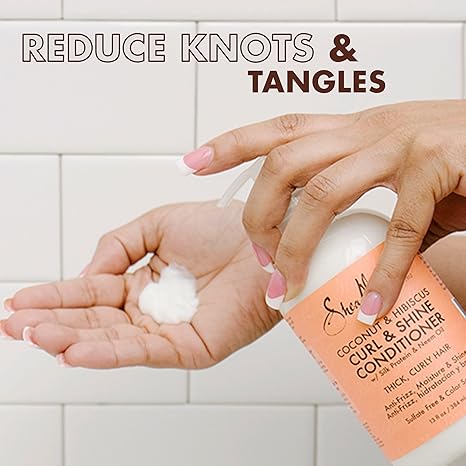 SheaMoisture Curl & Shine Conditioner Coconut & Hibiscus Conditioner 13oz