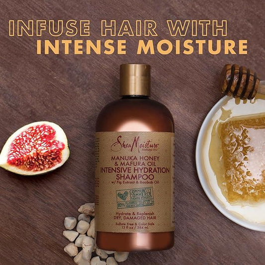 SheaMoisture Intensive Hydration Manuka Honey and Mafura Oil Shampoo 13 oz