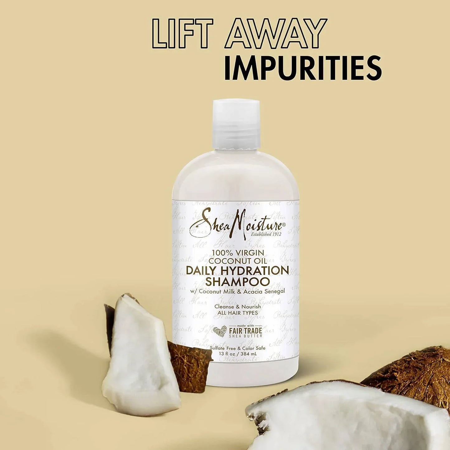 Shea Moisture 100% Virgin Coconut Oil Daily Hydration Shampoo & Conditioner 13oz