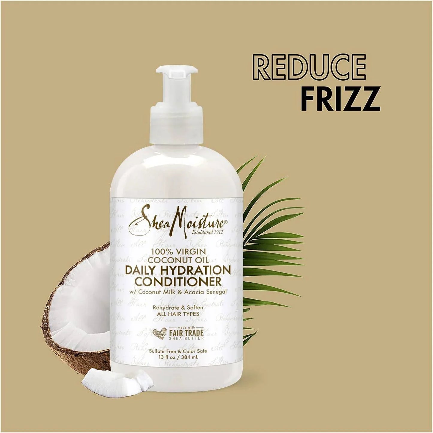 Shea Moisture 100% Virgin Coconut Oil Daily Hydration Shampoo & Conditioner 13oz