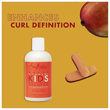 Shea Moisture Mango & Carrot Kids, Extra-Nourishing Shampoo 8oz